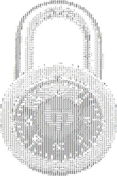 ascii padlock image